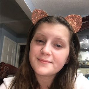 Rosegold Sparkly Cat Ears Headband